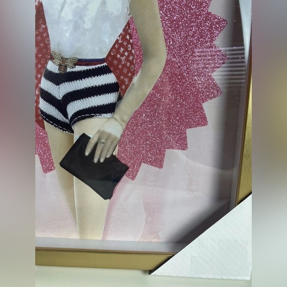 Design District SUPREME Vintage style Barbie Framed Designer Wall Art New Rare - Picture 4 of 6